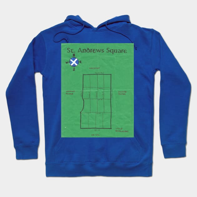 St. Andrews Square Hoodie by PendersleighAndSonsCartography